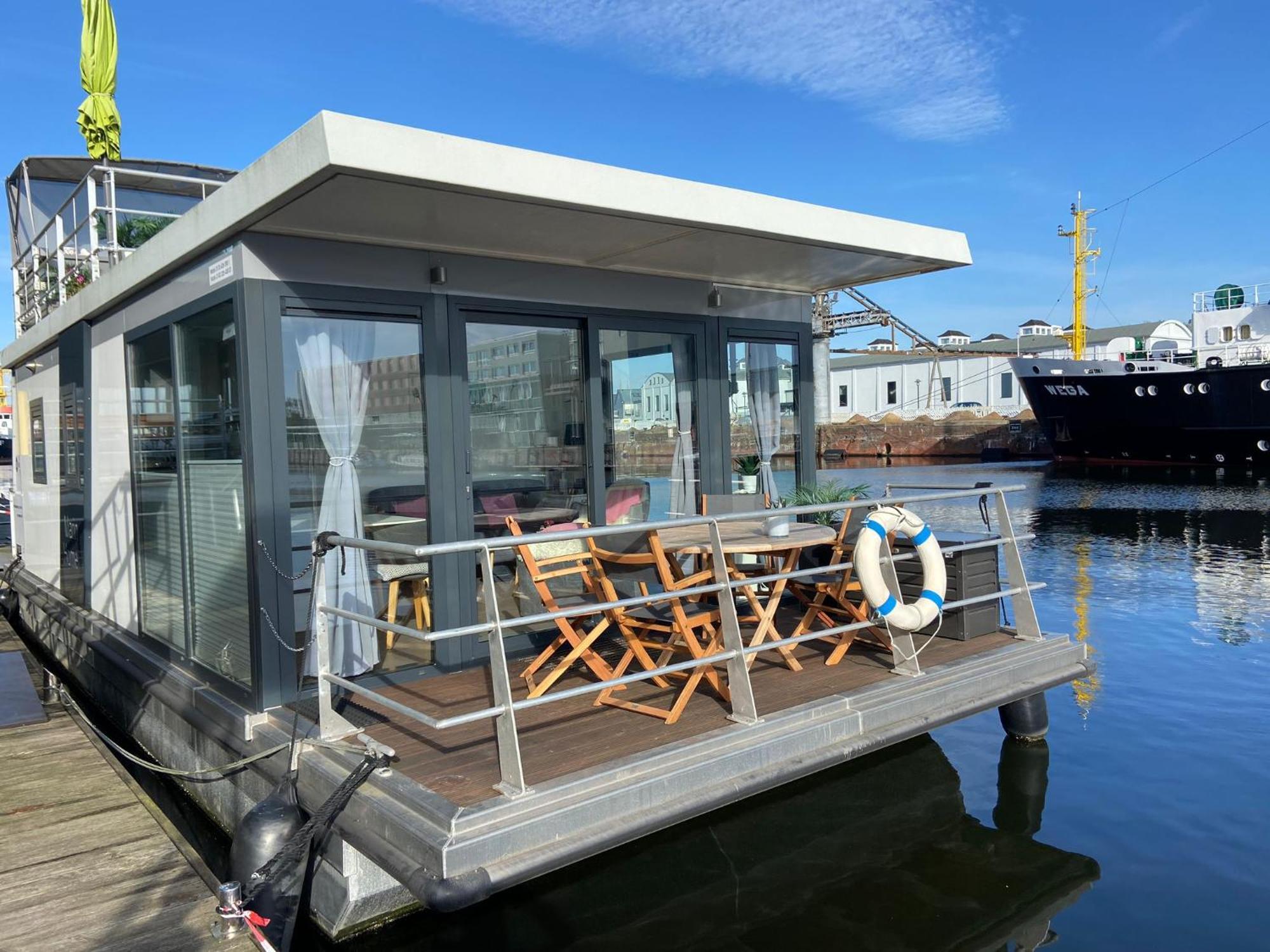 Hausboot Lobster เบรเมอร์ฮาเฟิน ภายนอก รูปภาพ